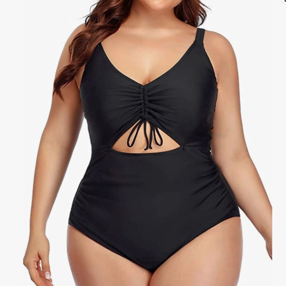 NWT, Daci,  Black Cutout Monokini, SZ 24